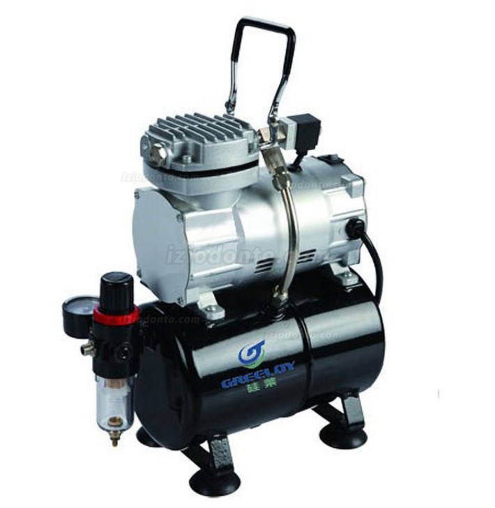 Greeloy GW-106 1 / 5Hp 3L tanque mini compressor de ar portátil com cilindro único